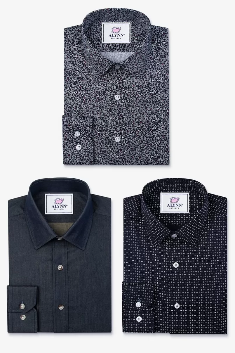 Ties The Darkside Untuckables Black Shirt Pack Discount