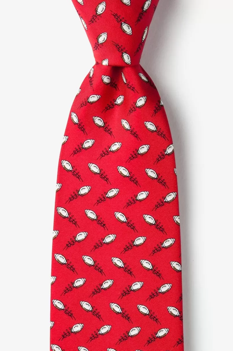 Ties The Perfect Spiral Red Tie Cheap