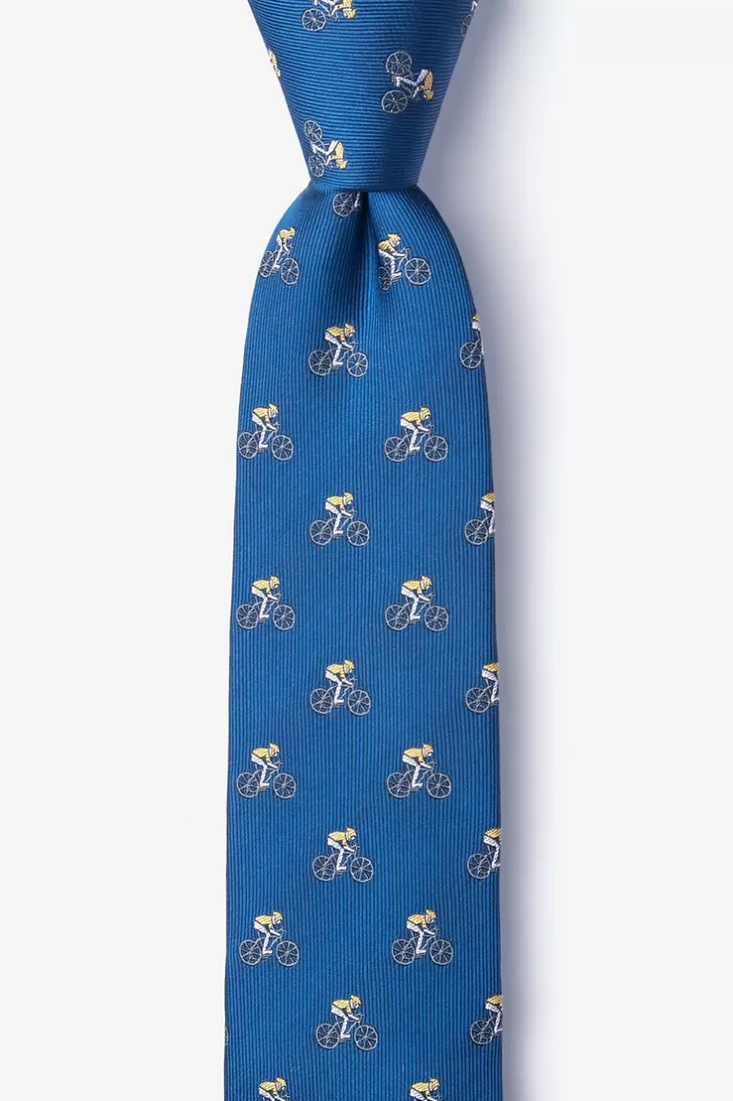 Ties The Spin Cycle Skinny Tie Blue Flash Sale