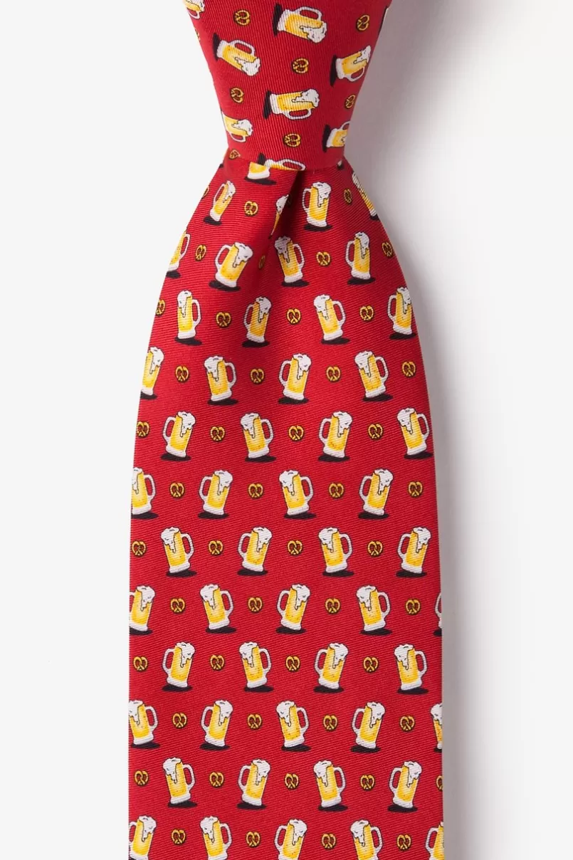 Ties These Pretzels Are Making Me Thirsty Red Tie Flash Sale