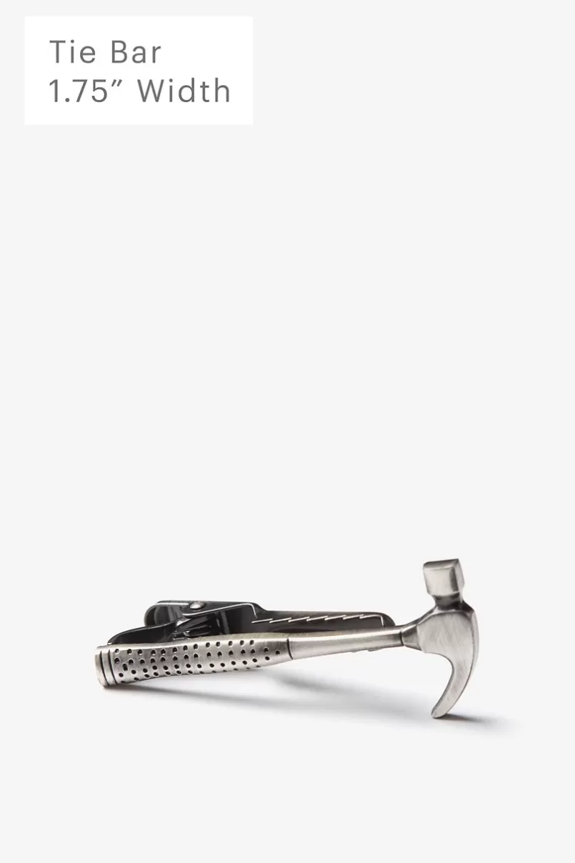 Ties This is Not a Drill Antiqued Silver Tie Bar Flash Sale