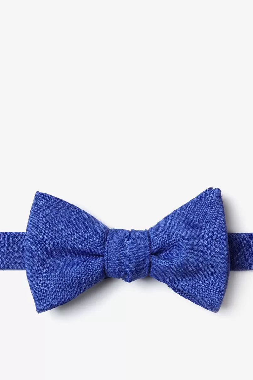 Ties Tioga Self-Tie Bow Tie Blue Flash Sale