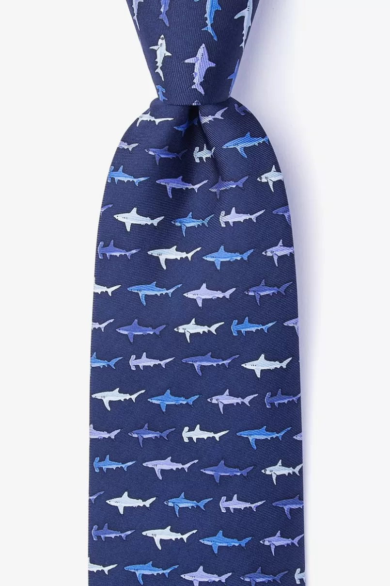 Ties Totally Jaw-some Navy Blue Tie NavyBlue Sale