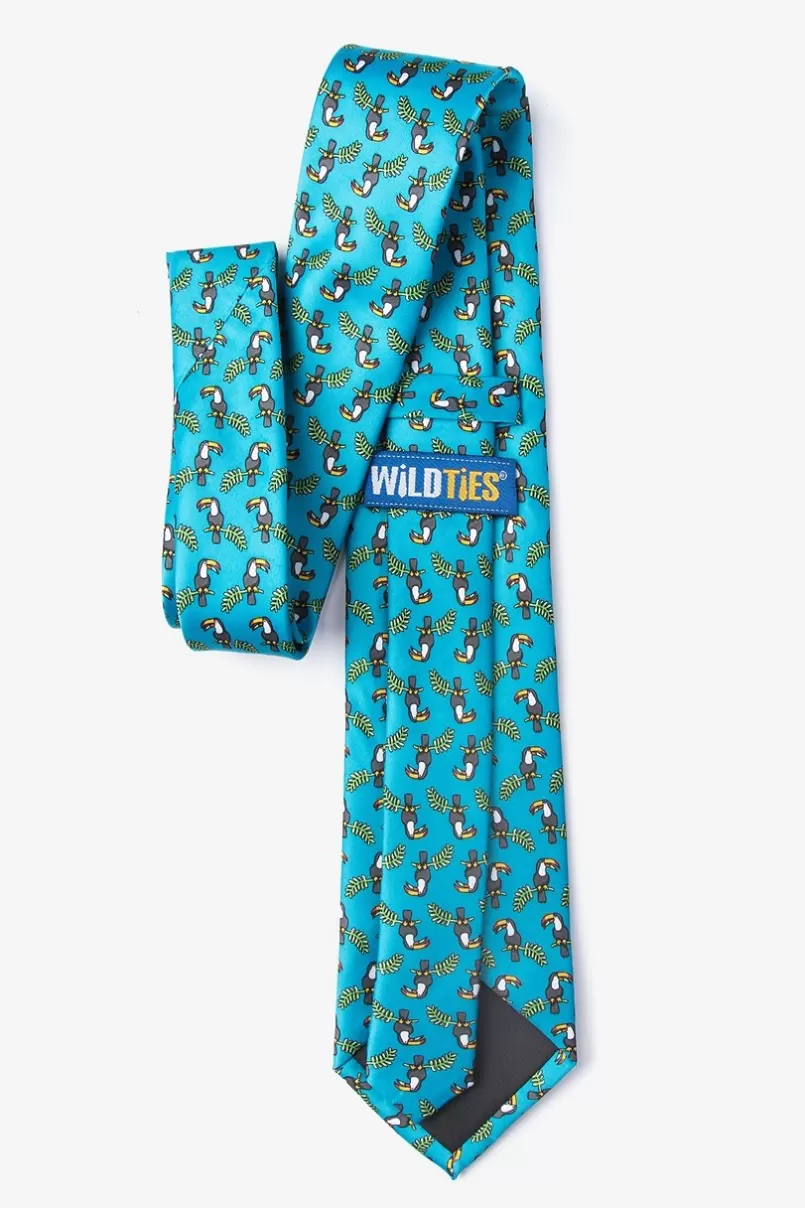 Ties Toucans Tie Turquoise Fashion