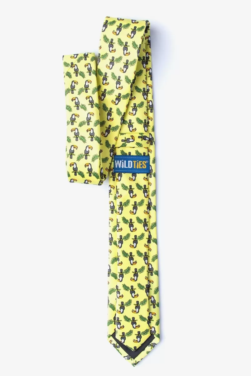 Ties Toucans Skinny Tie Yellow Best Sale