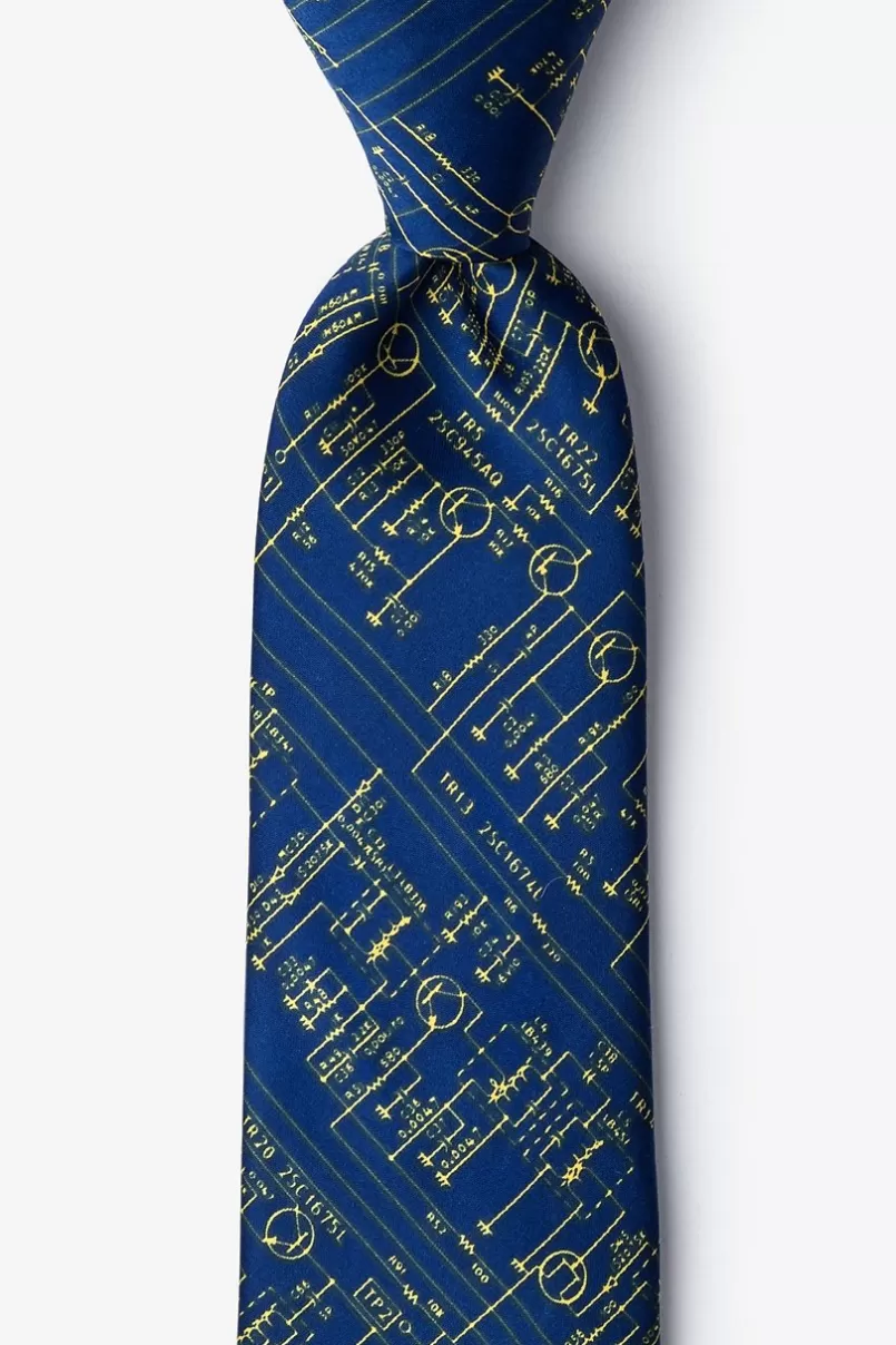 Ties Transistor Radio Schematics Navy Blue Tie NavyBlue Cheap