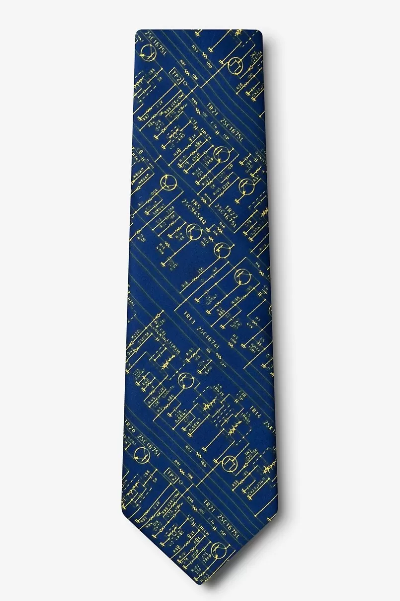 Ties Transistor Radio Schematics Navy Blue Tie NavyBlue Cheap