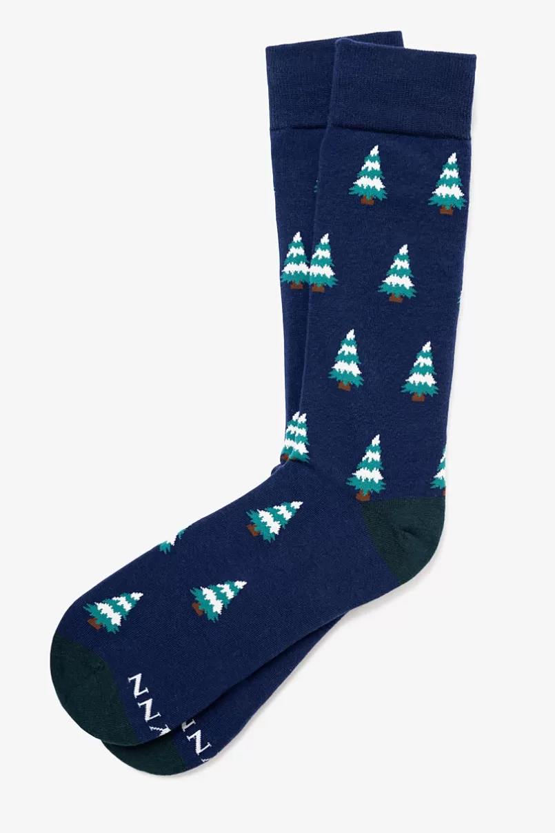 Ties Tree Mendous Navy Blue Sock Discount