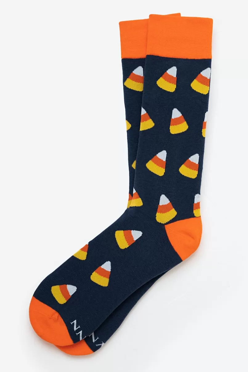 Ties Trick Or Treat Blue Sock Hot