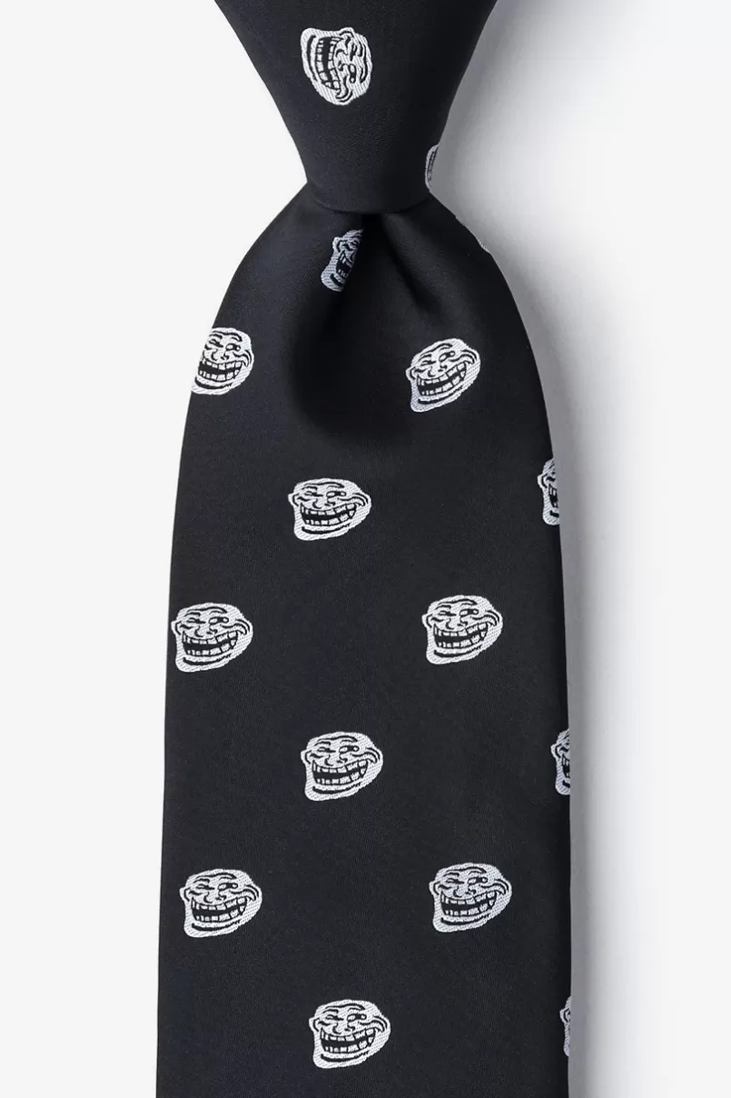 Ties Trollface Black Tie Outlet