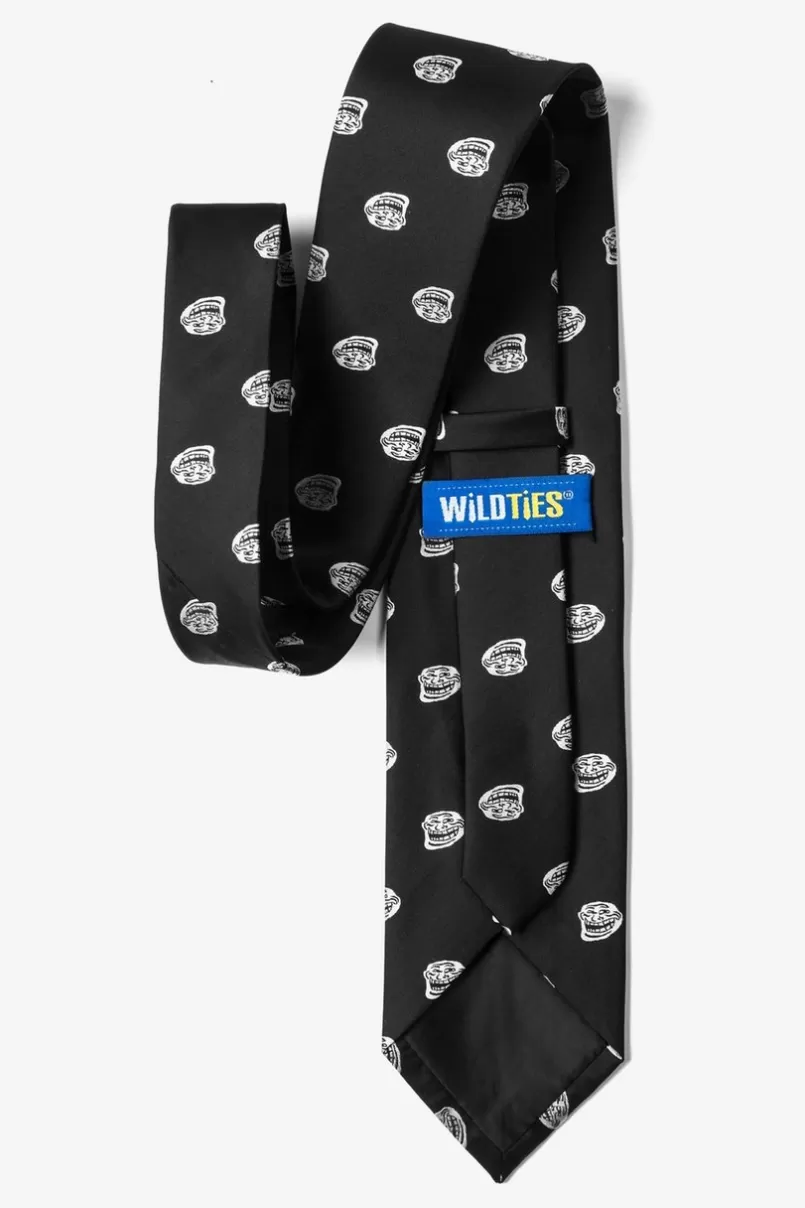 Ties Trollface Black Tie Outlet