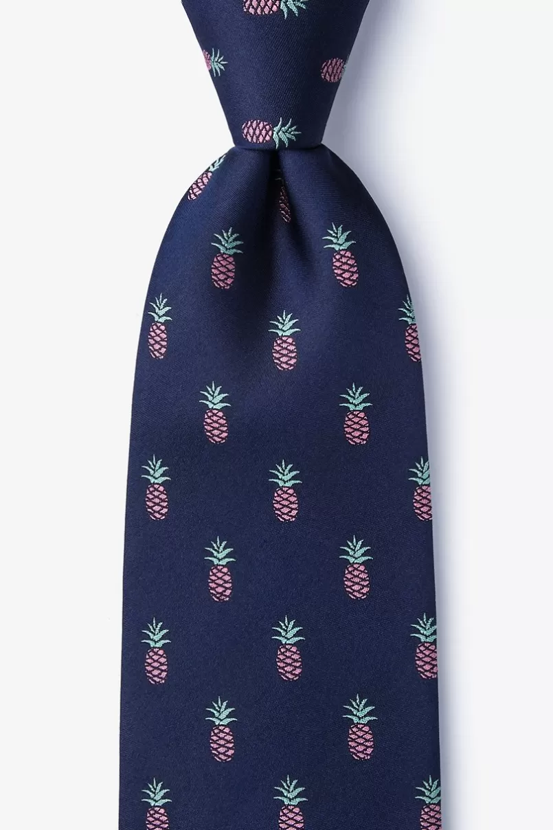 Ties Tropic Like its Hot Navy Blue Tie Discount