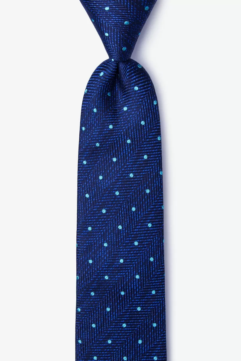 Ties Tully Navy Blue Skinny Tie NavyBlue Cheap