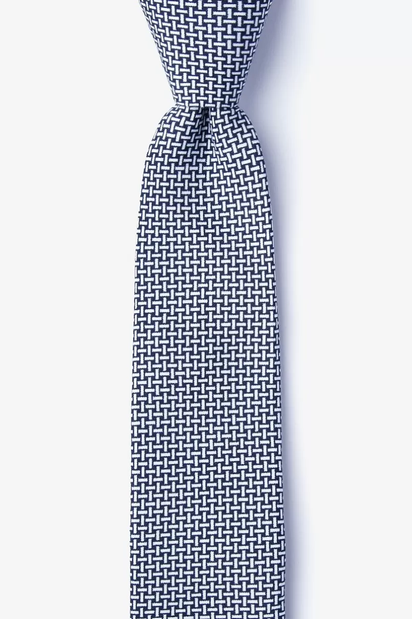 Ties Twin Navy Blue Skinny Tie Outlet