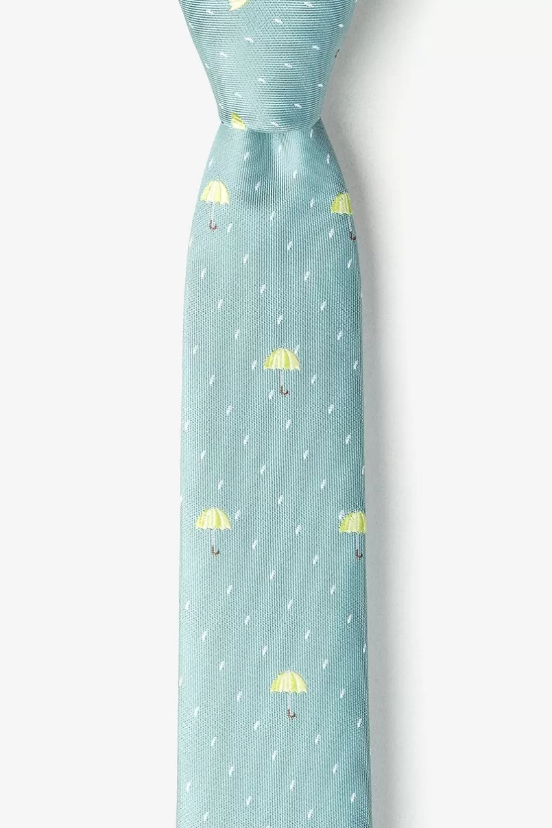 Ties Umbrellas Skinny Tie Celadon Best Sale