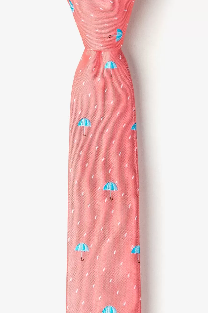 Ties Umbrellas Skinny Tie Coral Best Sale