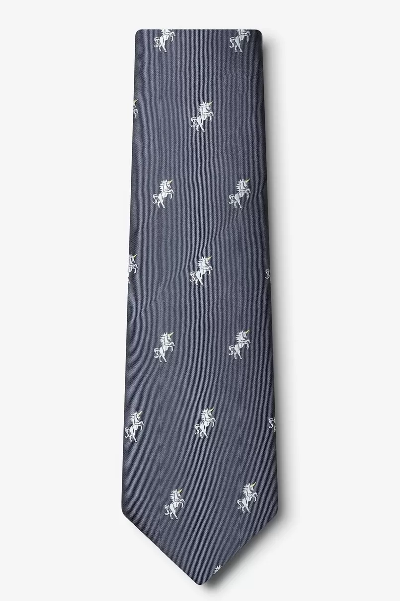 Ties Unicorns Extra Long Tie Gray Cheap