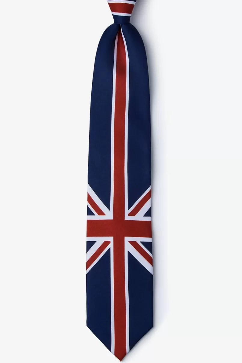 Ties Union Jack Blue Tie Hot