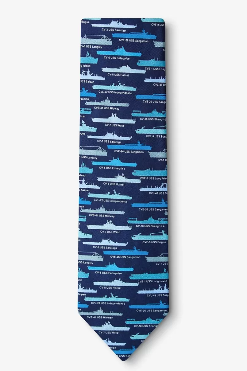 Ties U.S. Aircraft Carriers Tie Blue Outlet