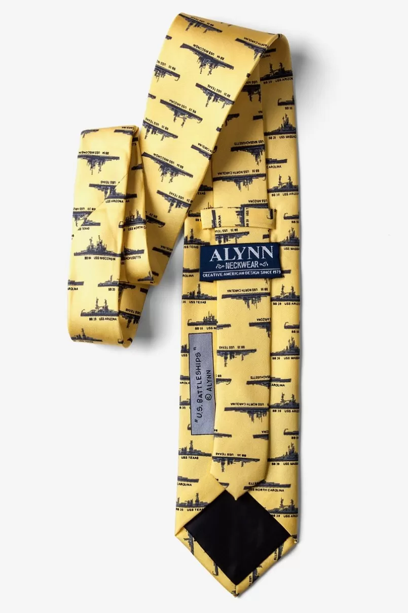 Ties U.S. Battleships Yellow Tie Clearance