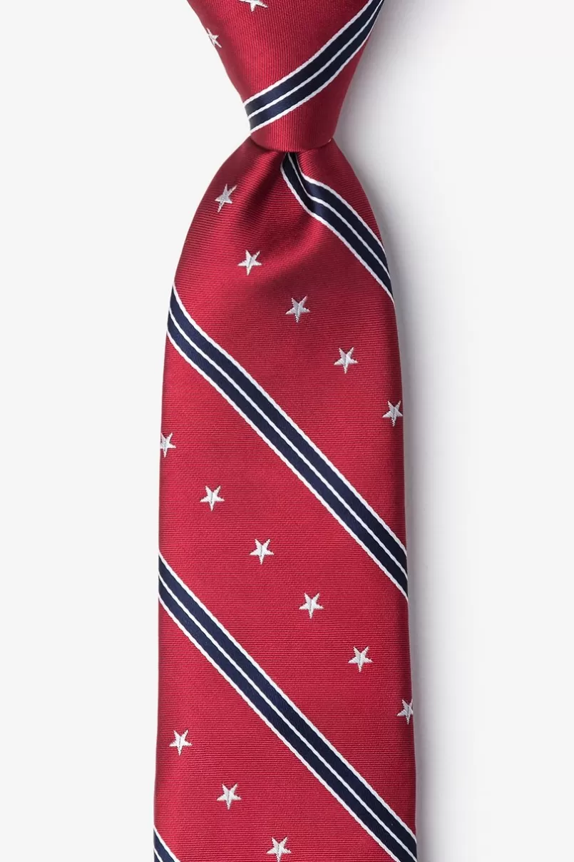 Ties USA Stripe Tie Red Online