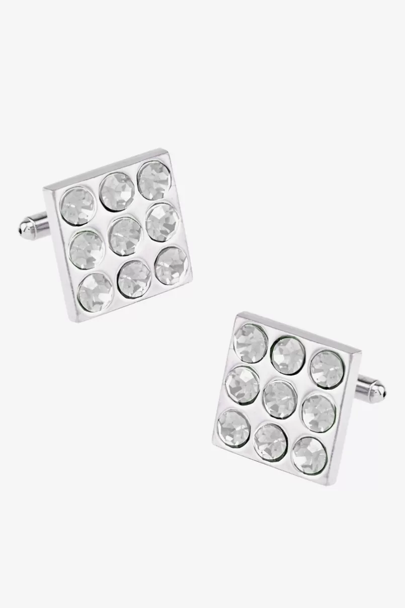 Ties Vegas Gemstone White Cufflinks Outlet