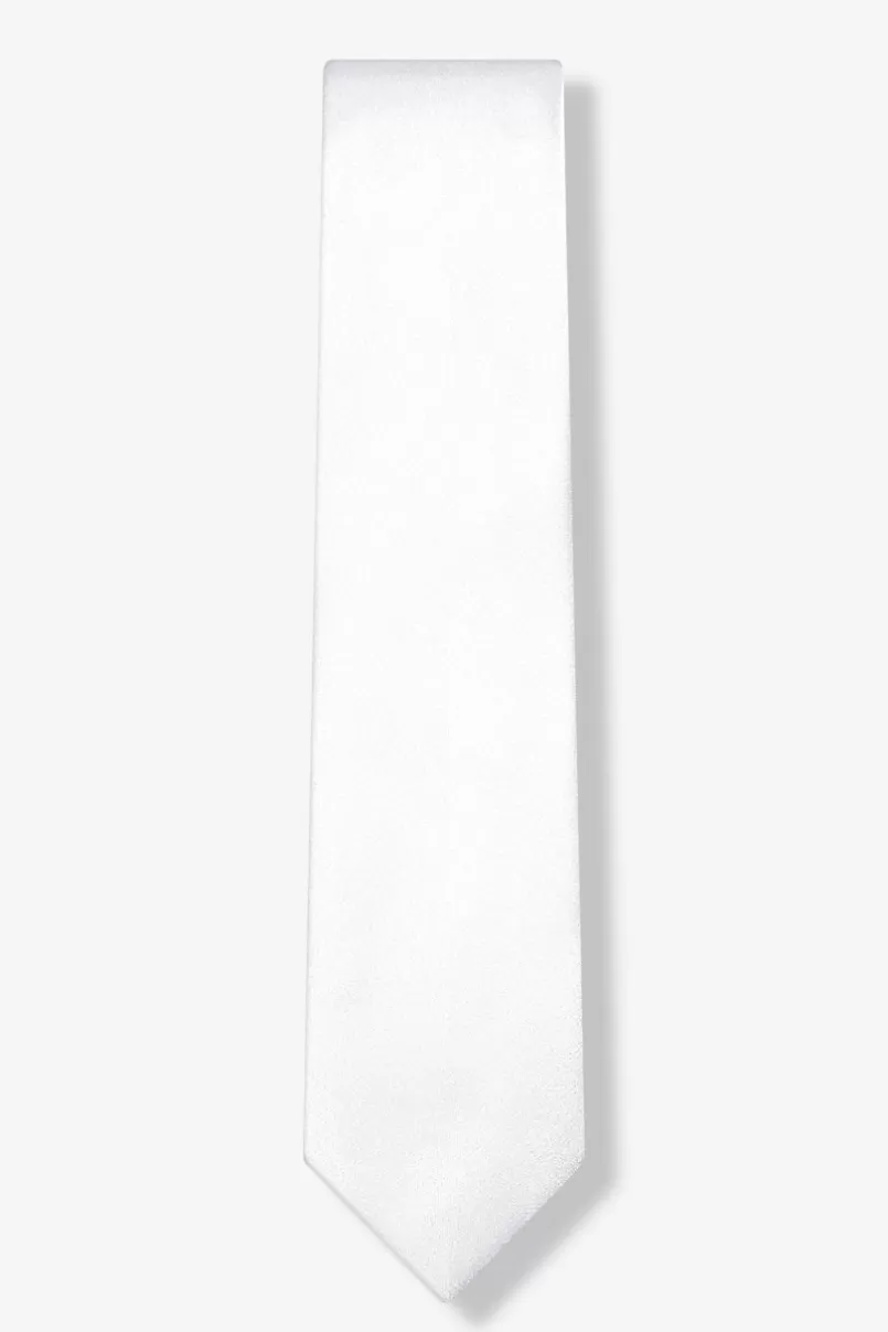 Ties Wedding Day White 2.25" Skinny Tie WeddingDayWhite Cheap