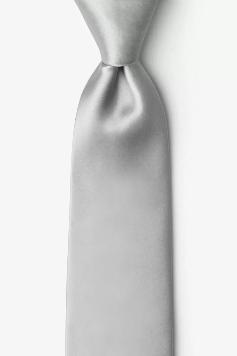 Ties Wedding Silver 2.25" Skinny Tie WeddingSilver Clearance