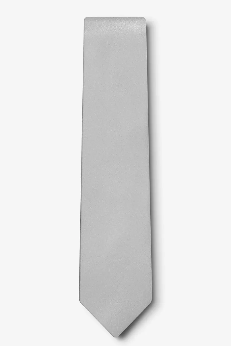 Ties Wedding Silver 2.25" Skinny Tie WeddingSilver Clearance