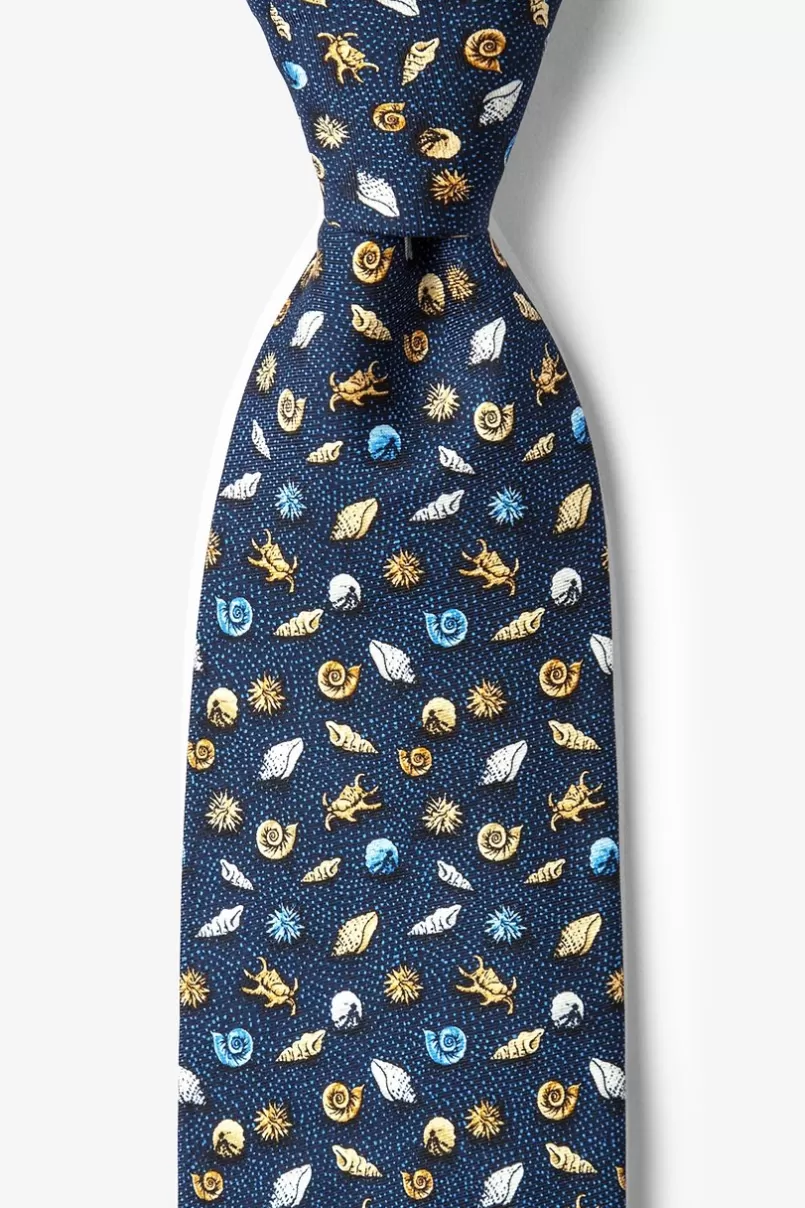 Ties What the Shell? Navy Blue Tie New