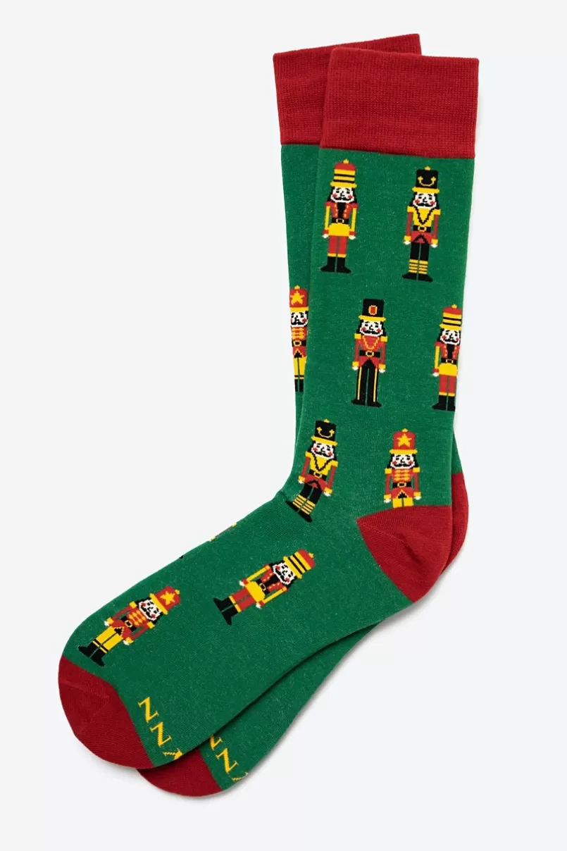 Ties What's Crackin' Nutcracker Sock Green Best