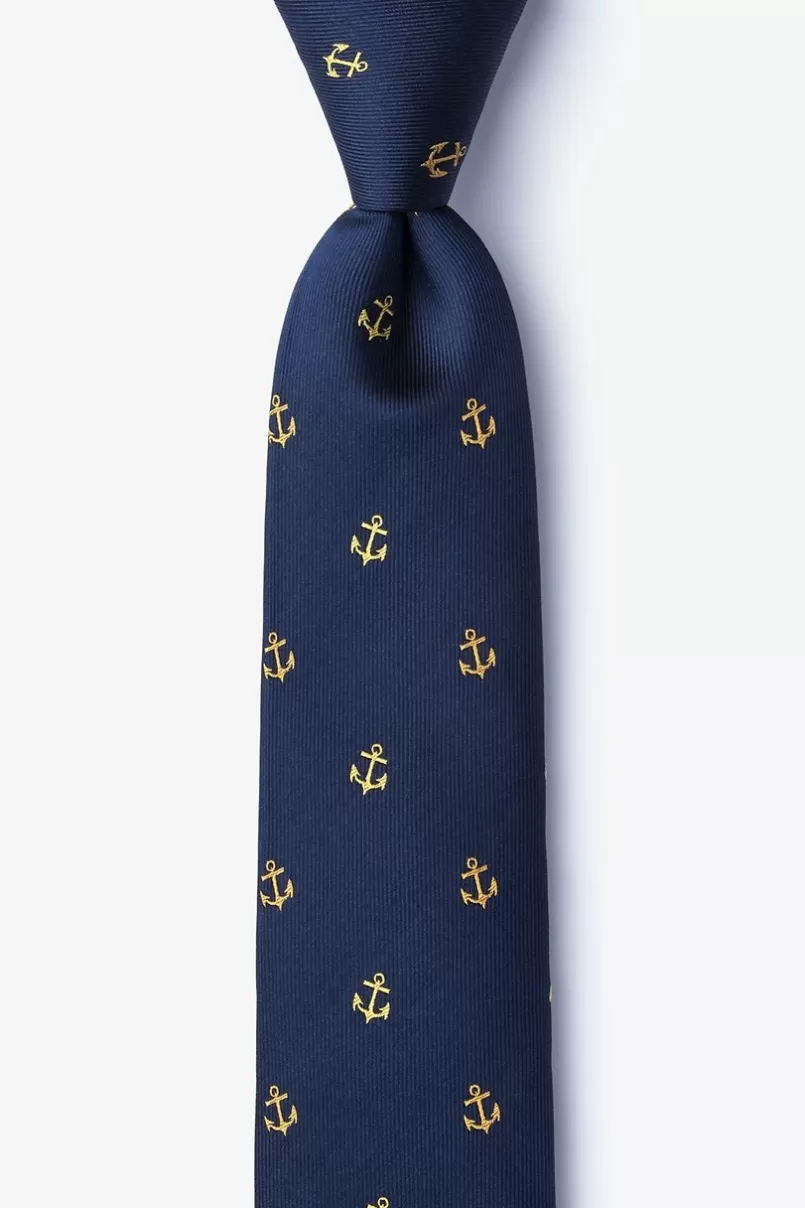 Ties What's the Holdup? Navy Blue Skinny Tie Online