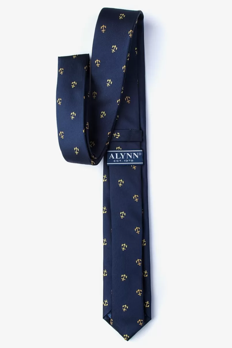 Ties What's the Holdup? Navy Blue Skinny Tie Online