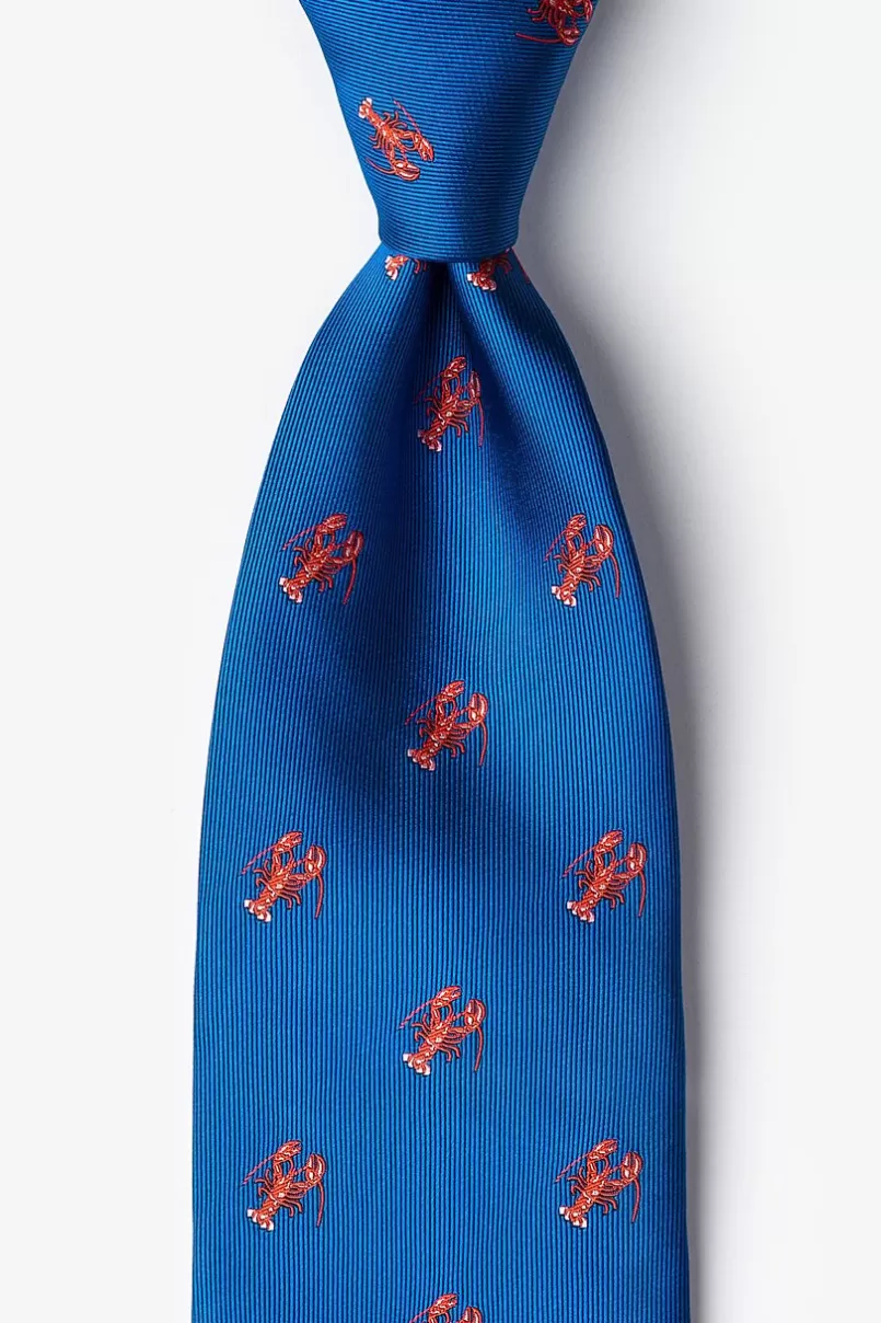 Ties Will Work for Lobster Tie Blue Clearance