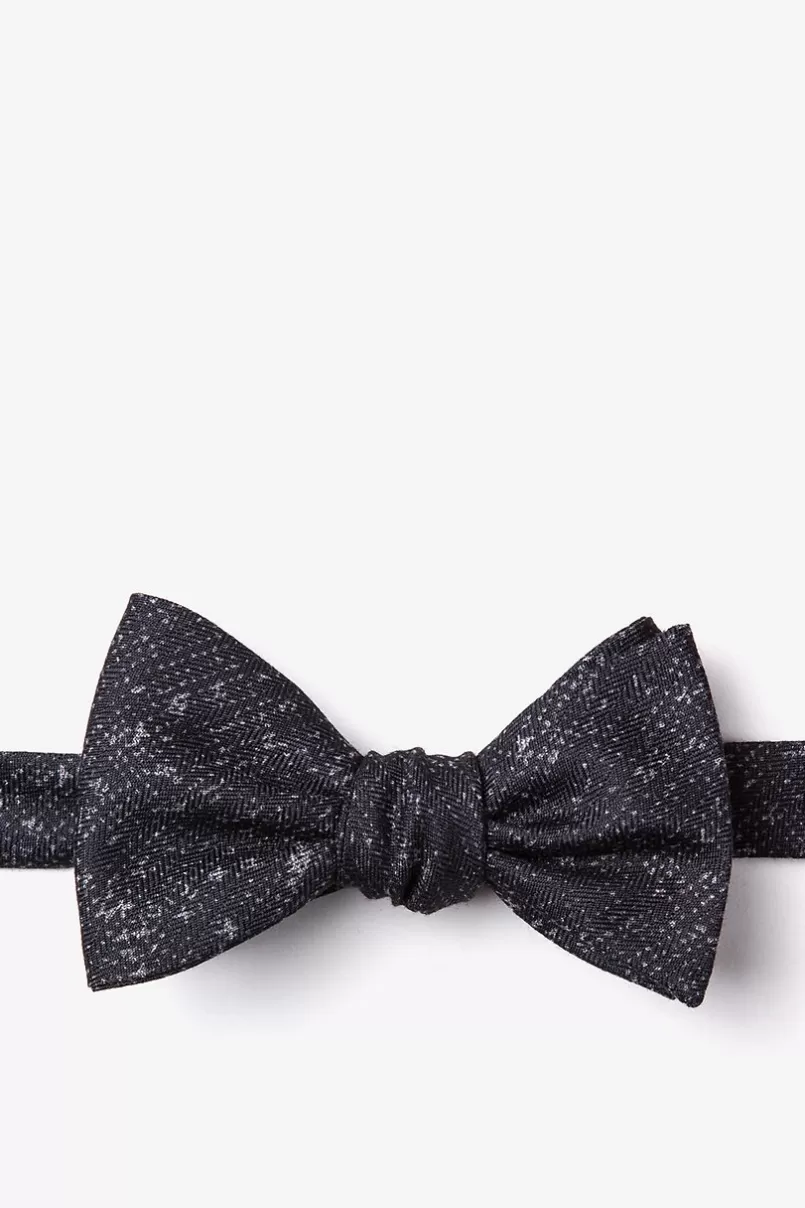 Ties Wilsonville Self-Tie Bow Tie Charcoal Flash Sale