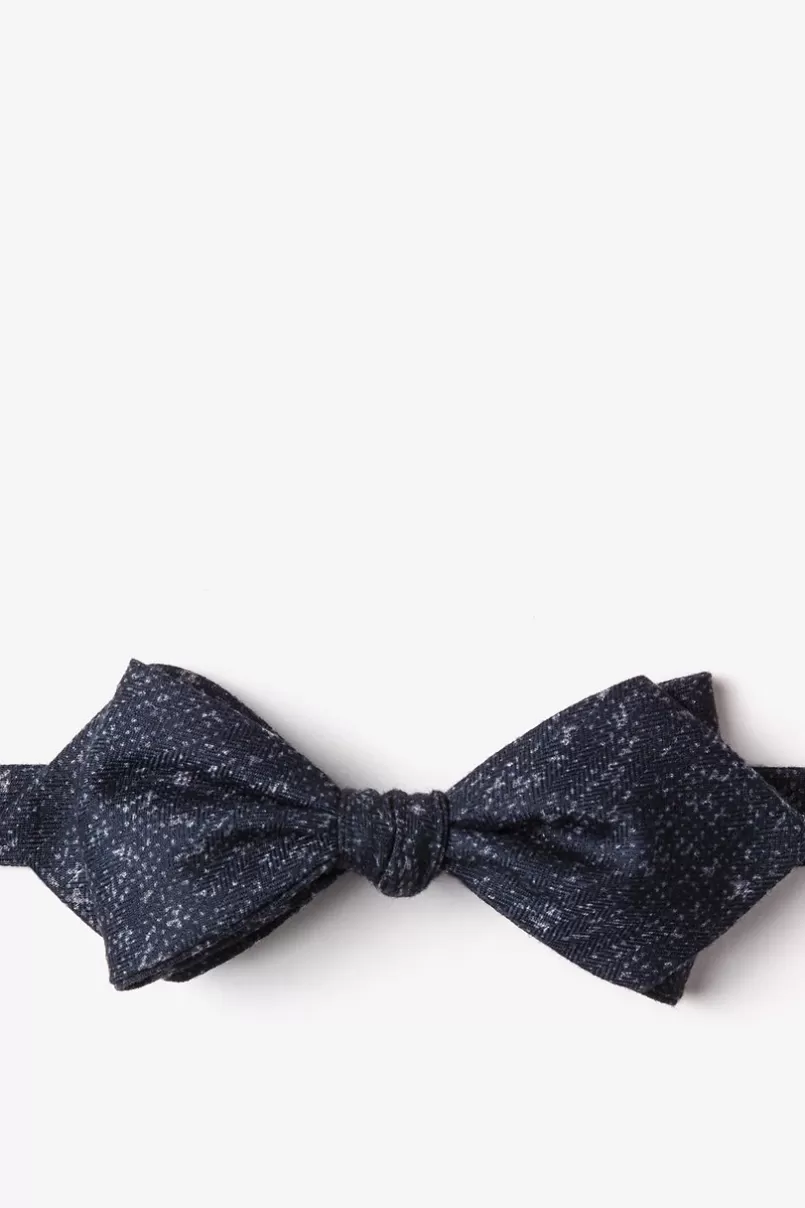 Ties Wilsonville Navy Blue Diamond Tip Bow Tie NavyBlue Shop