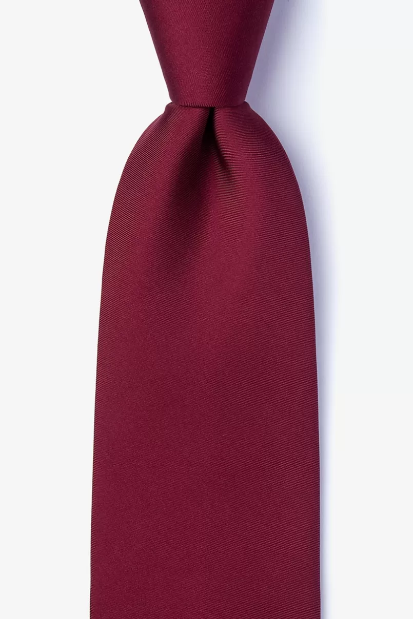 Ties Extra Long Tie Wine Fashion