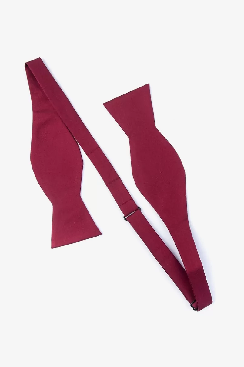 Ties Self-Tie Bow Tie Wine Cheap