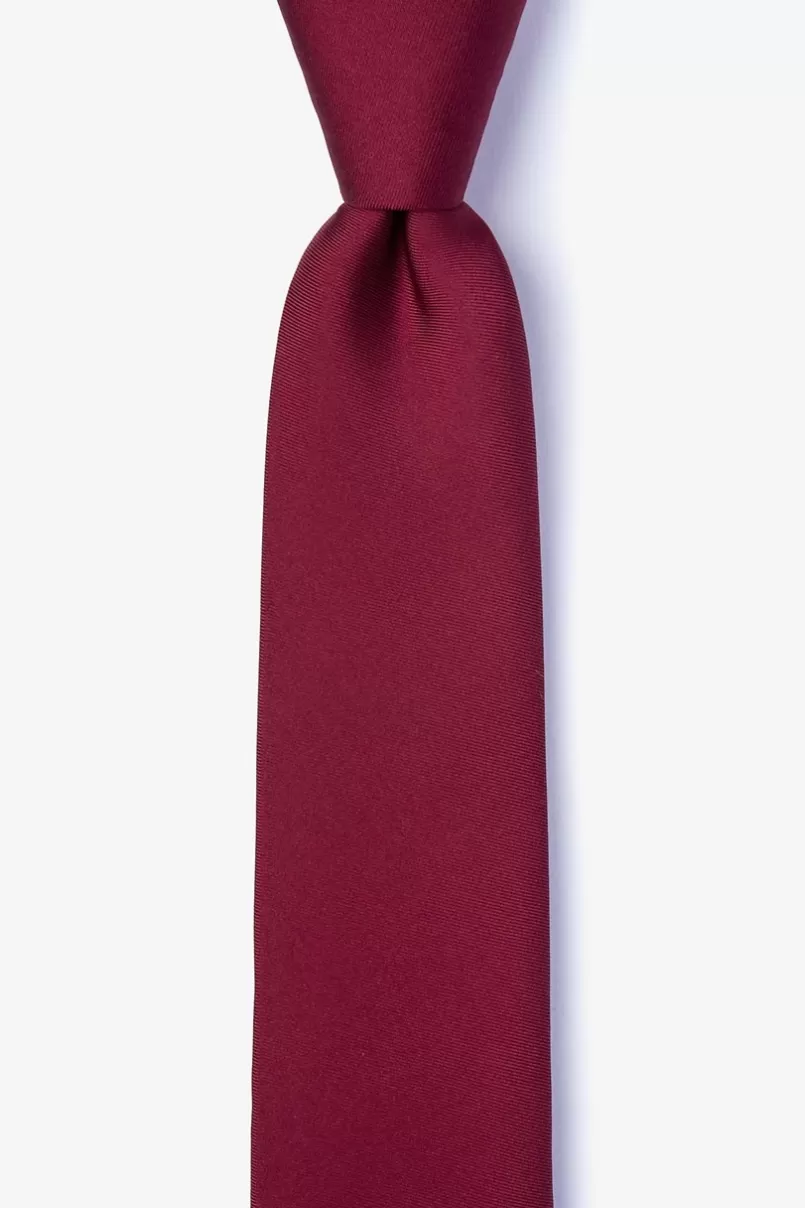 Ties Skinny Tie Wine Flash Sale