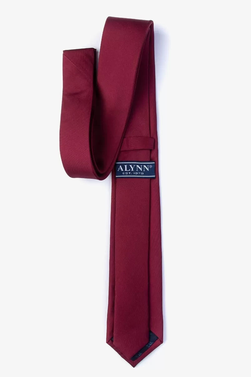 Ties Skinny Tie Wine Flash Sale