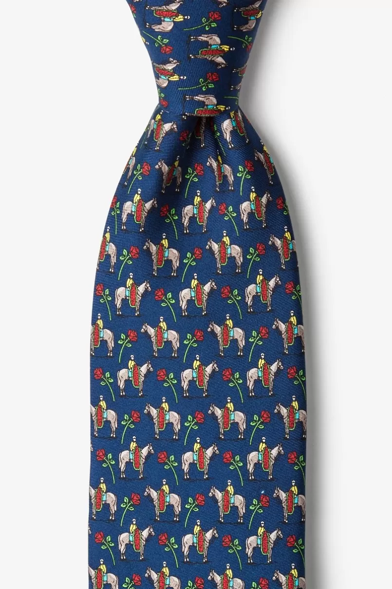 Ties Winner's Circle Navy Blue Tie Best