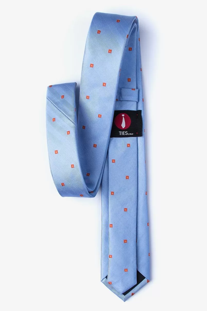 Ties Wooley Skinny Tie Blue Sale