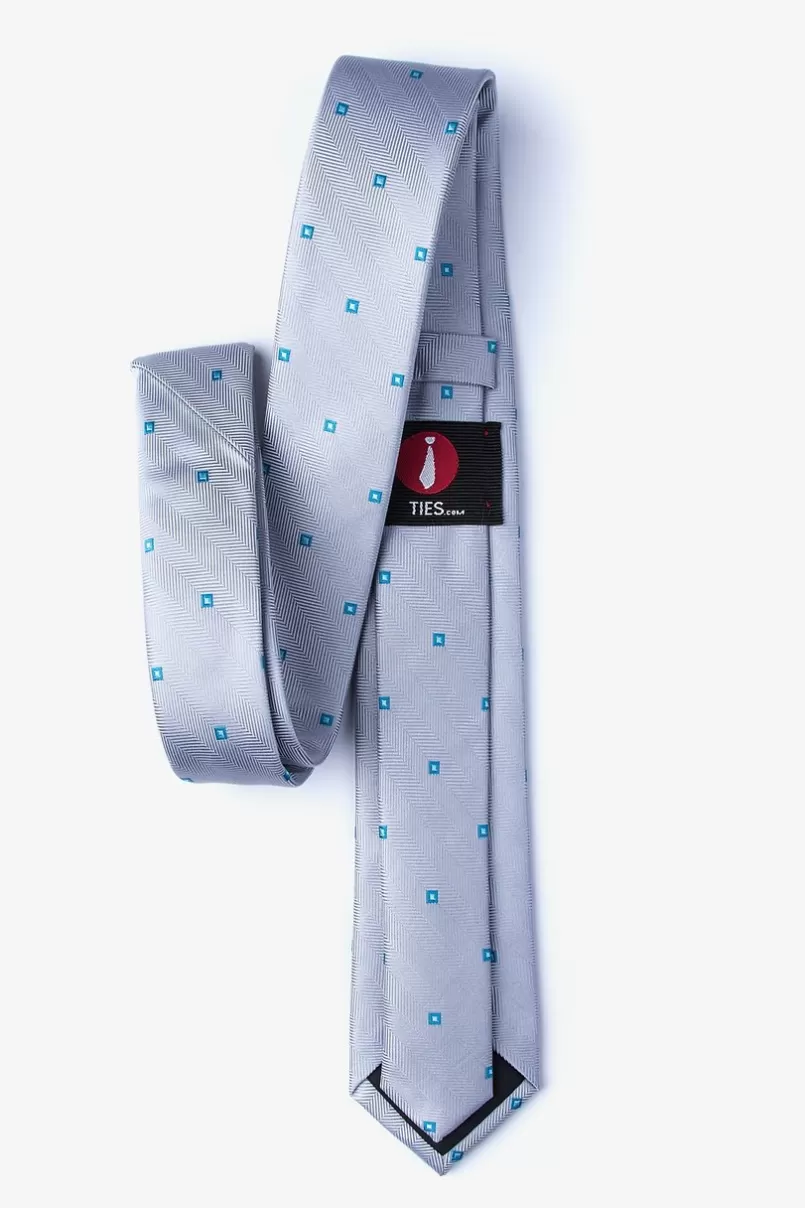 Ties Wooley Skinny Tie Gray Outlet