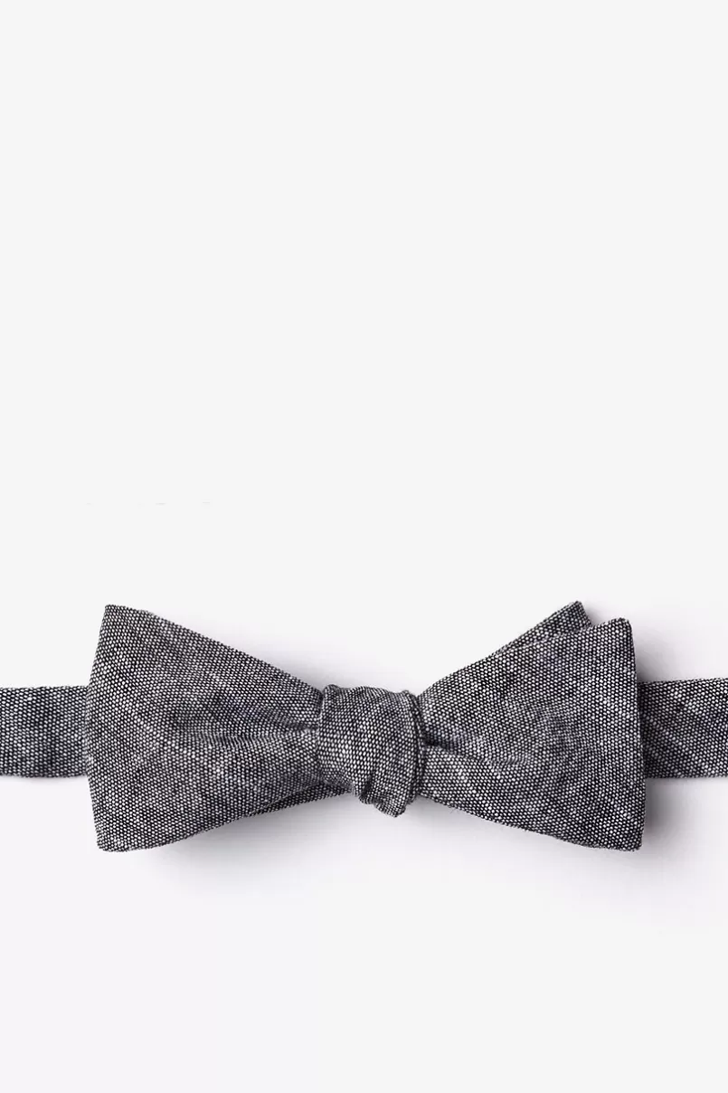 Ties Wortham Skinny Bow Tie Black New