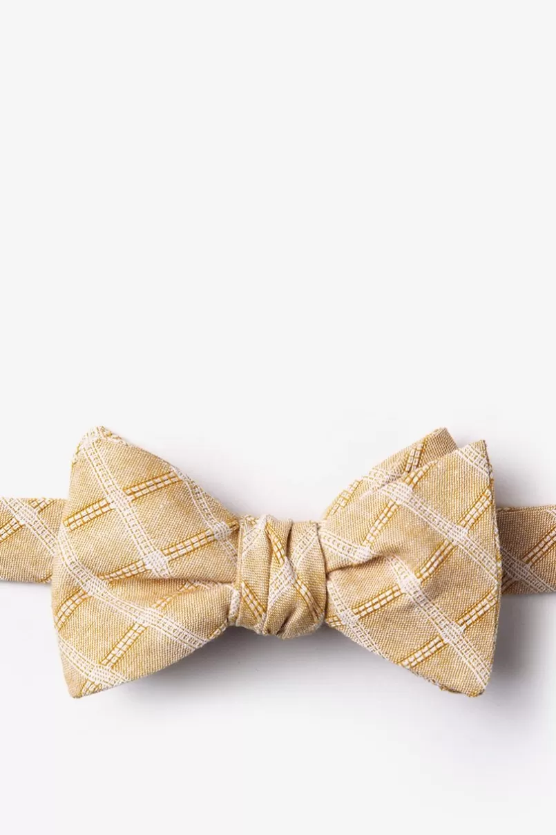 Ties Yakima Beige Self-Tie Bow Tie Clearance