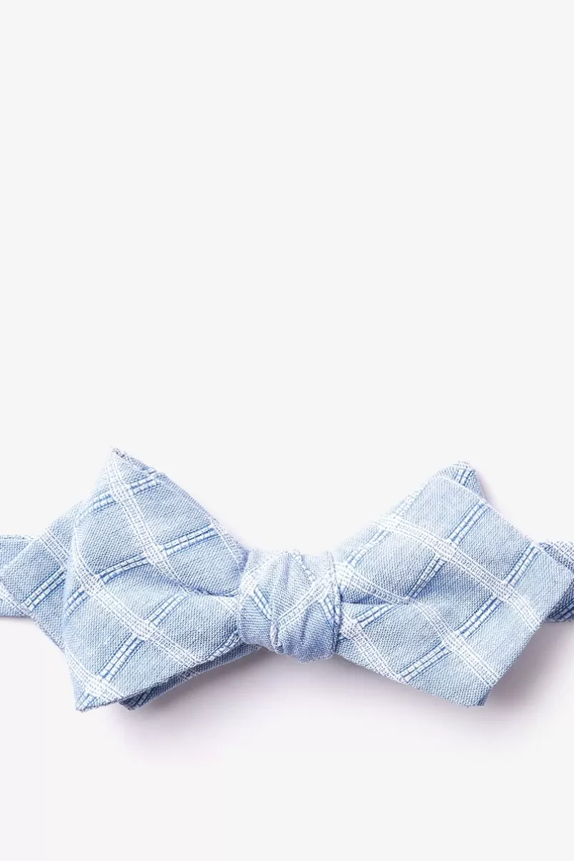 Ties Yakima Light Blue Diamond Tip Bow Tie LightBlue Store