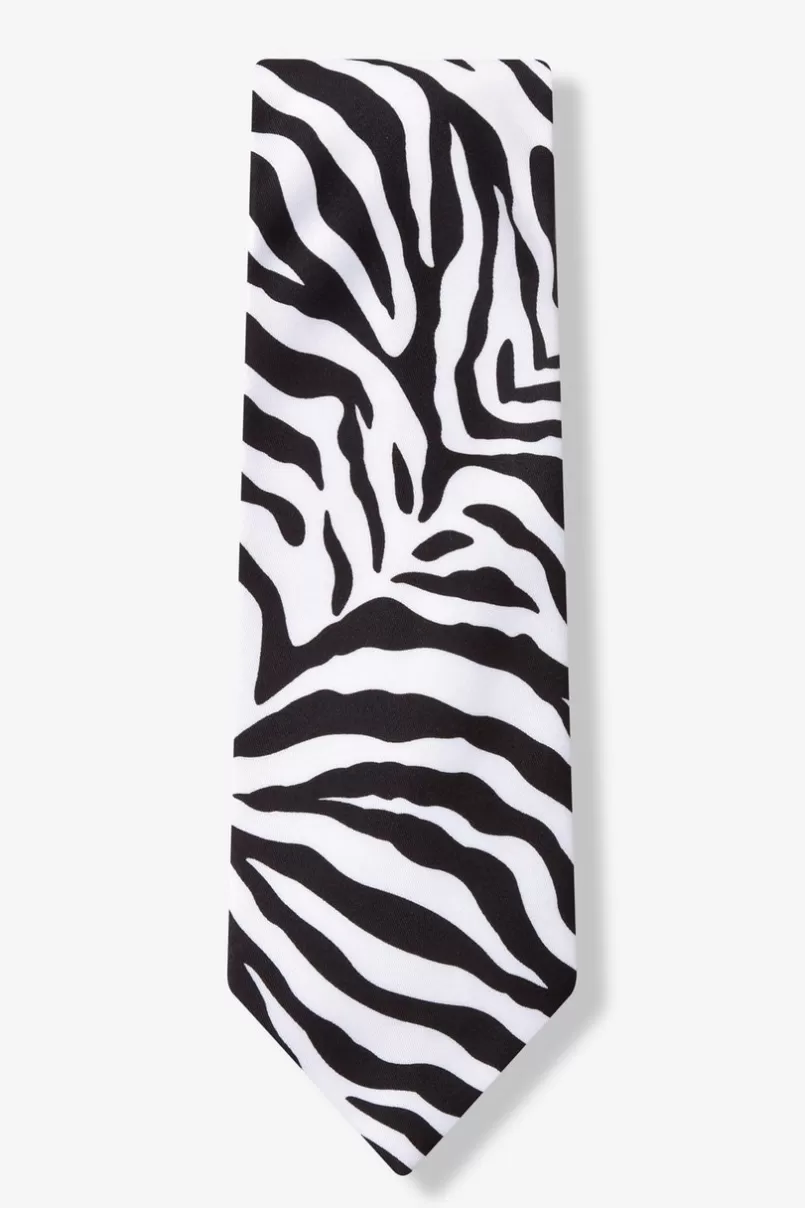 Ties Zebra Animal Print Black Tie Online