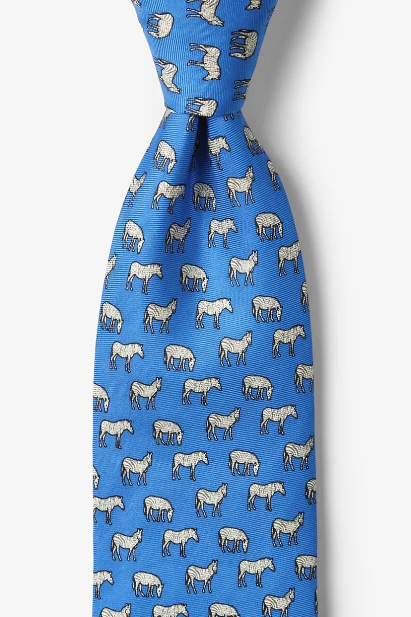 Ties Zebra Blue Tie Discount