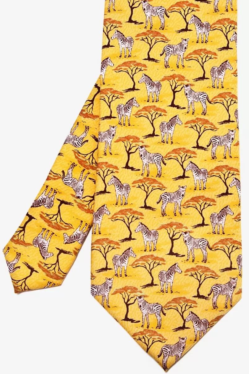 Ties Zebra Yellow Tie Shop