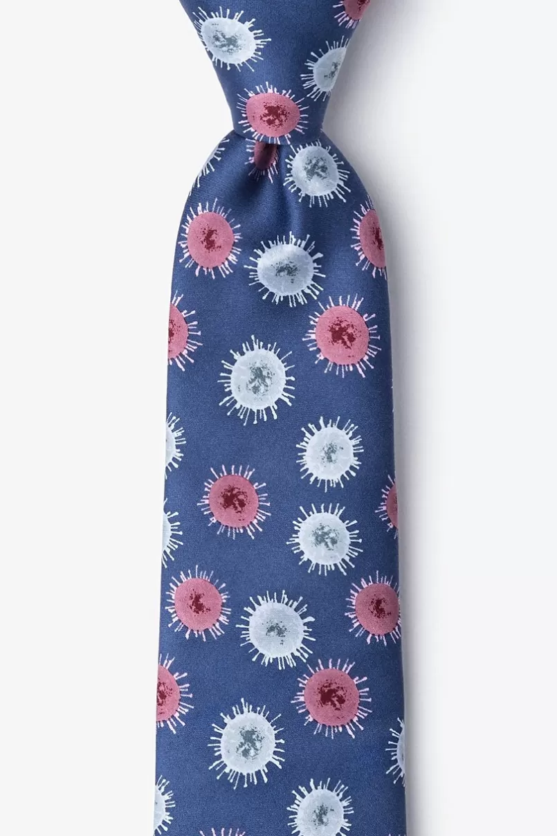 Ties Zika Virus Blue Tie Cheap